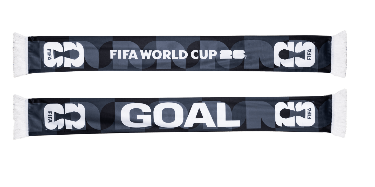 FIFA Black Football Scarf Polyester Birdeye Finish – Official Fan Supporter Edition 130–140 GSM - Officially Licensed Fan Trendz Fan Gear - Apparel category - Fan Trendz
