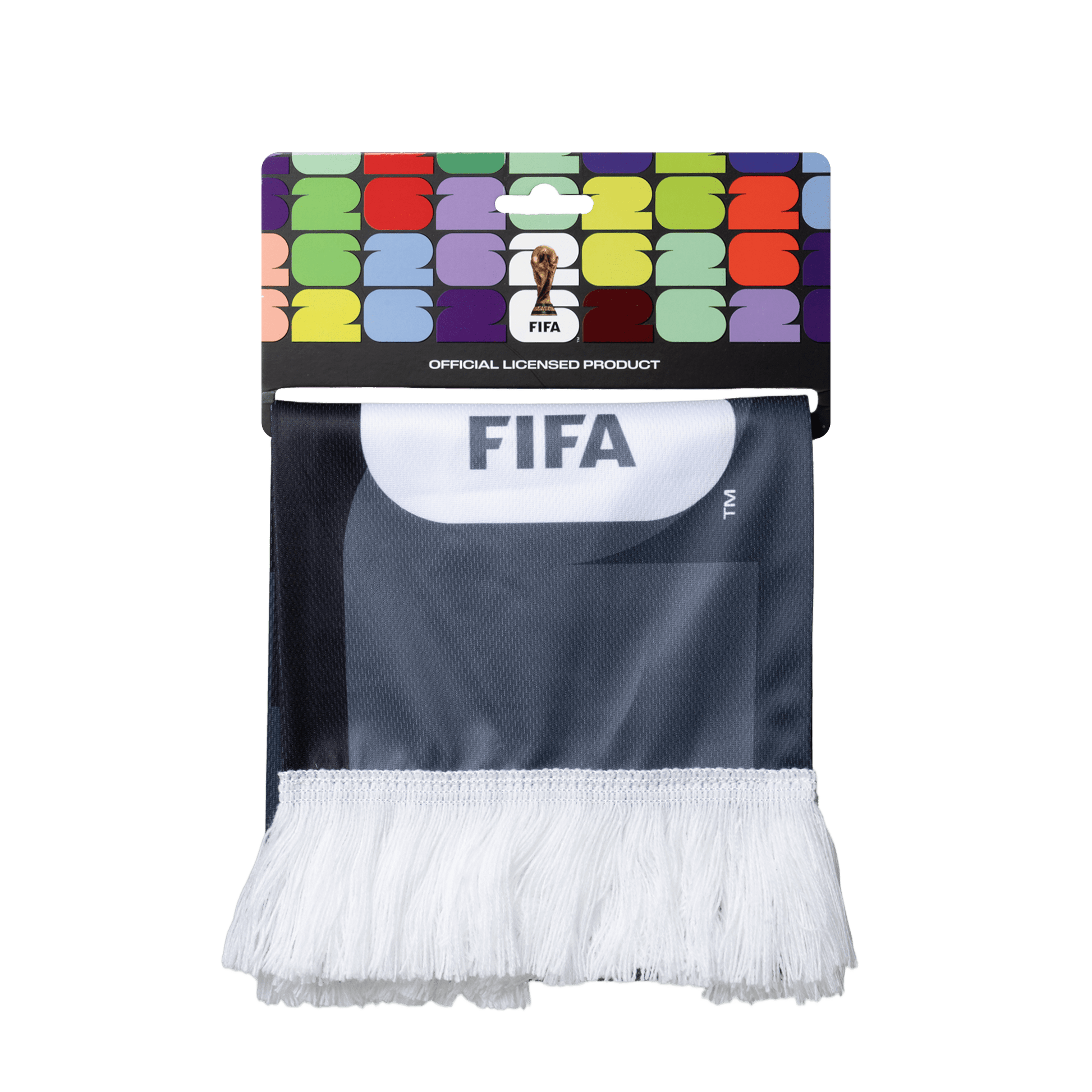 FIFA Black Football Scarf Polyester Birdeye Finish – Official Fan Supporter Edition 130–140 GSM - Officially Licensed Fan Trendz Fan Gear - Apparel category - Fan Trendz