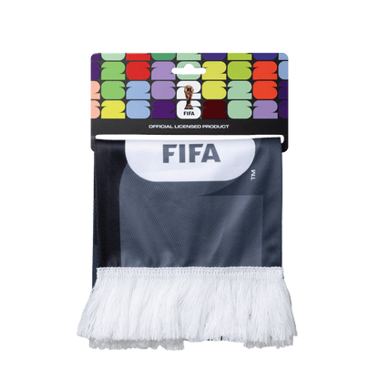 FIFA Black Football Scarf Polyester Birdeye Finish – Official Fan Supporter Edition 130–140 GSM - Officially Licensed Fan Trendz Fan Gear - Apparel category - Fan Trendz