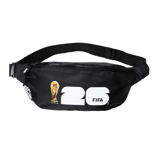 FIFA Black Logo Waist Bag (Fanny Pack) – Official Football Fan Edition - Officially Licensed Fan Trendz Fan Gear - Apparel category - Fan Trendz