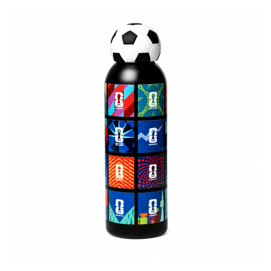 FIFA Host Cities 26 Football Bottle 800ml Stainless Steel with Football Lid – Official Fan Edition - Officially Licensed Fan Trendz Fan Gear - Apparel category - Fan Trendz