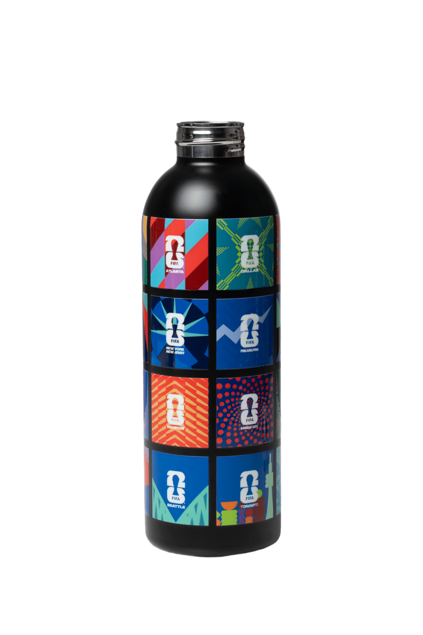 FIFA Host Cities 26 Football Bottle 800ml Stainless Steel with Football Lid – Official Fan Edition - Officially Licensed Fan Trendz Fan Gear - Apparel category - Fan Trendz