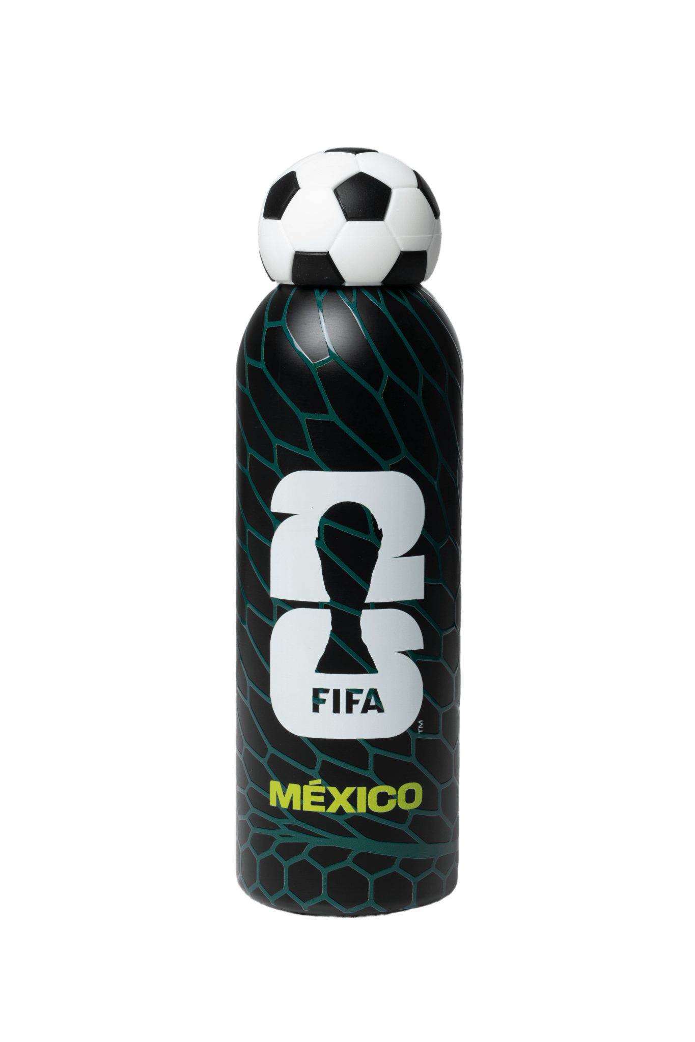 FIFA Mexico Football Bottle 800ml Stainless Steel with Football Lid – Official Fan Edition - Officially Licensed Fan Trendz Fan Gear - Apparel category - Fan Trendz