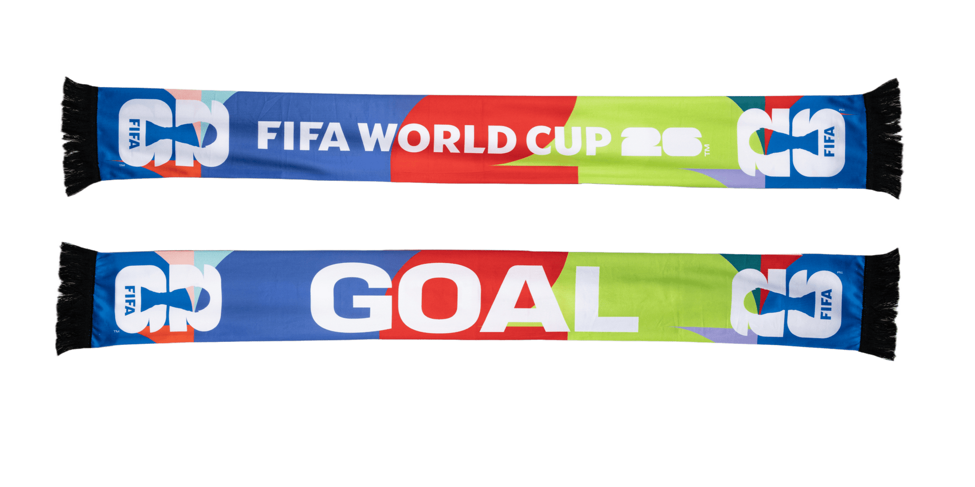 FIFA Multicolor Football Scarf Polyester Birdeye Finish – Official Fan Supporter Edition 130–140 GSM - Officially Licensed Fan Trendz Fan Gear - Apparel category - Fan Trendz