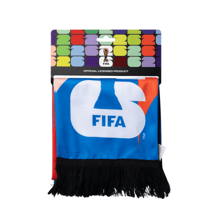 FIFA Multicolor Football Scarf Polyester Birdeye Finish – Official Fan Supporter Edition 130–140 GSM - Officially Licensed Fan Trendz Fan Gear - Apparel category - Fan Trendz