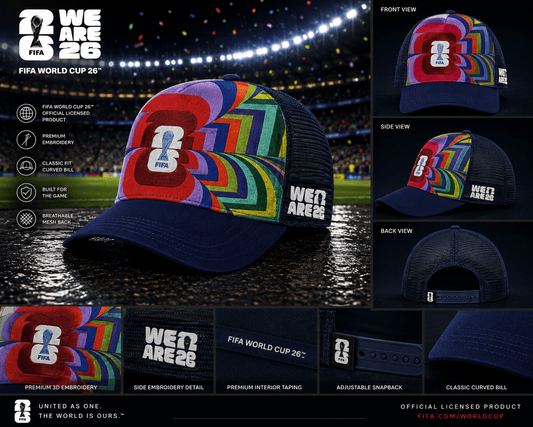 FIFA Multicolor Logo 26 Baseball Cap – Official Fan Supporter Edition - Officially Licensed Fan Trendz Fan Gear - Apparel category - Fan Trendz