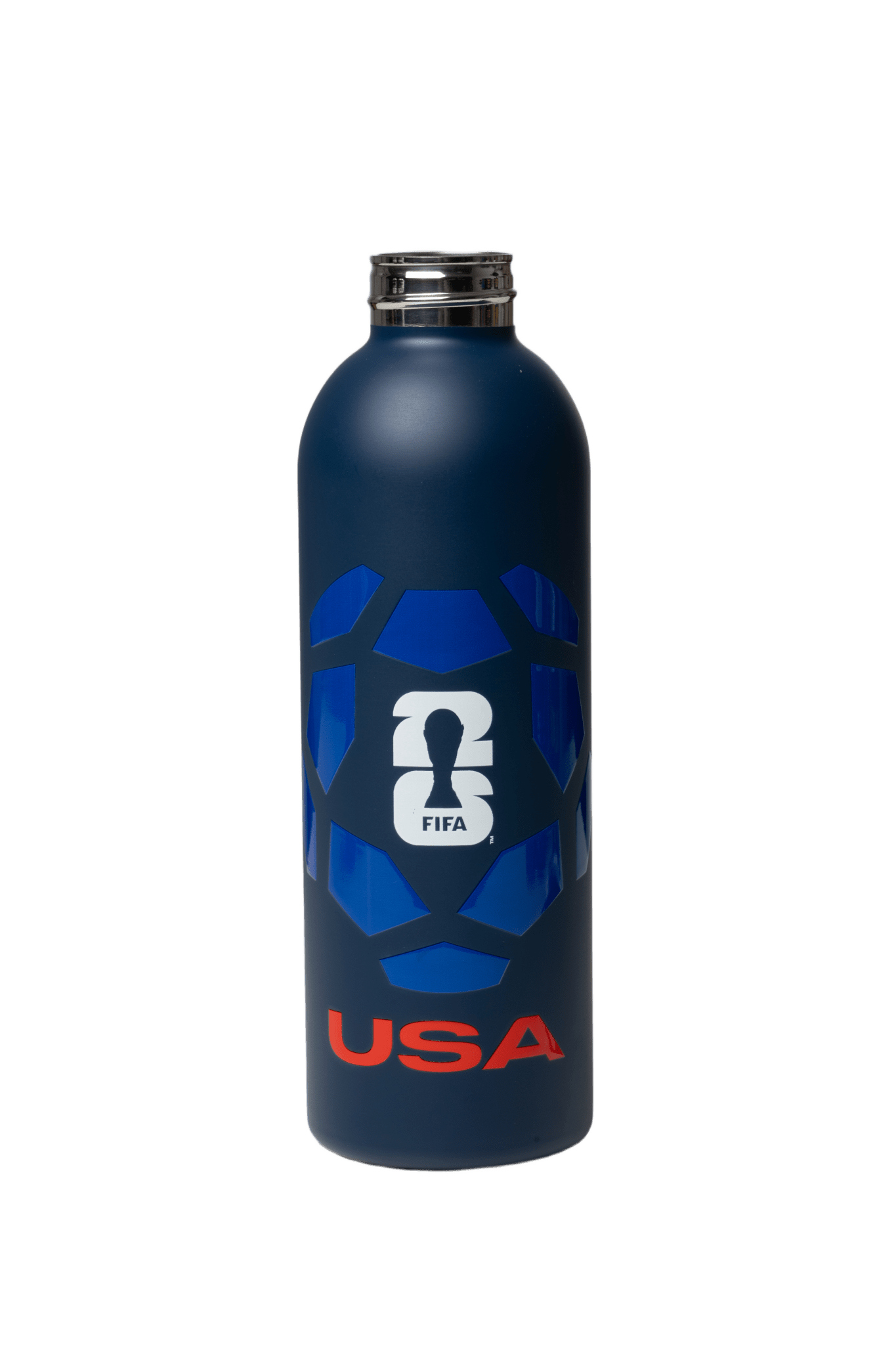 FIFA USA Football Bottle 800ml Stainless Steel with Football Lid – Official Fan Edition - Officially Licensed Fan Trendz Fan Gear - Apparel category - Fan Trendz