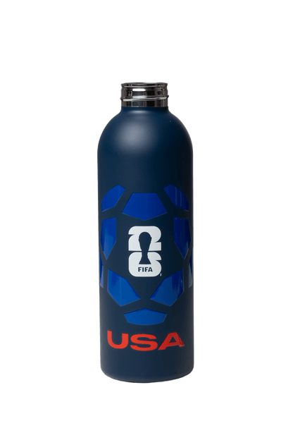 FIFA USA Football Bottle 800ml Stainless Steel with Football Lid – Official Fan Edition - Officially Licensed Fan Trendz Fan Gear - Apparel category - Fan Trendz