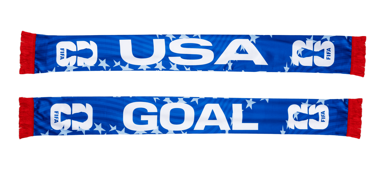FIFA USA Football Scarf Polyester Birdeye Finish – Official Fan Supporter Edition 130–140 GSM - Officially Licensed Fan Trendz Fan Gear - Apparel category - Fan Trendz