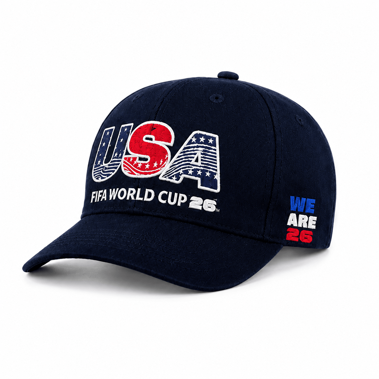 FIFA USA Navy Baseball Cap with USA Logo 26 – Official Fan Supporter Edition - Officially Licensed Fan Trendz Fan Gear - Apparel category - Fan Trendz