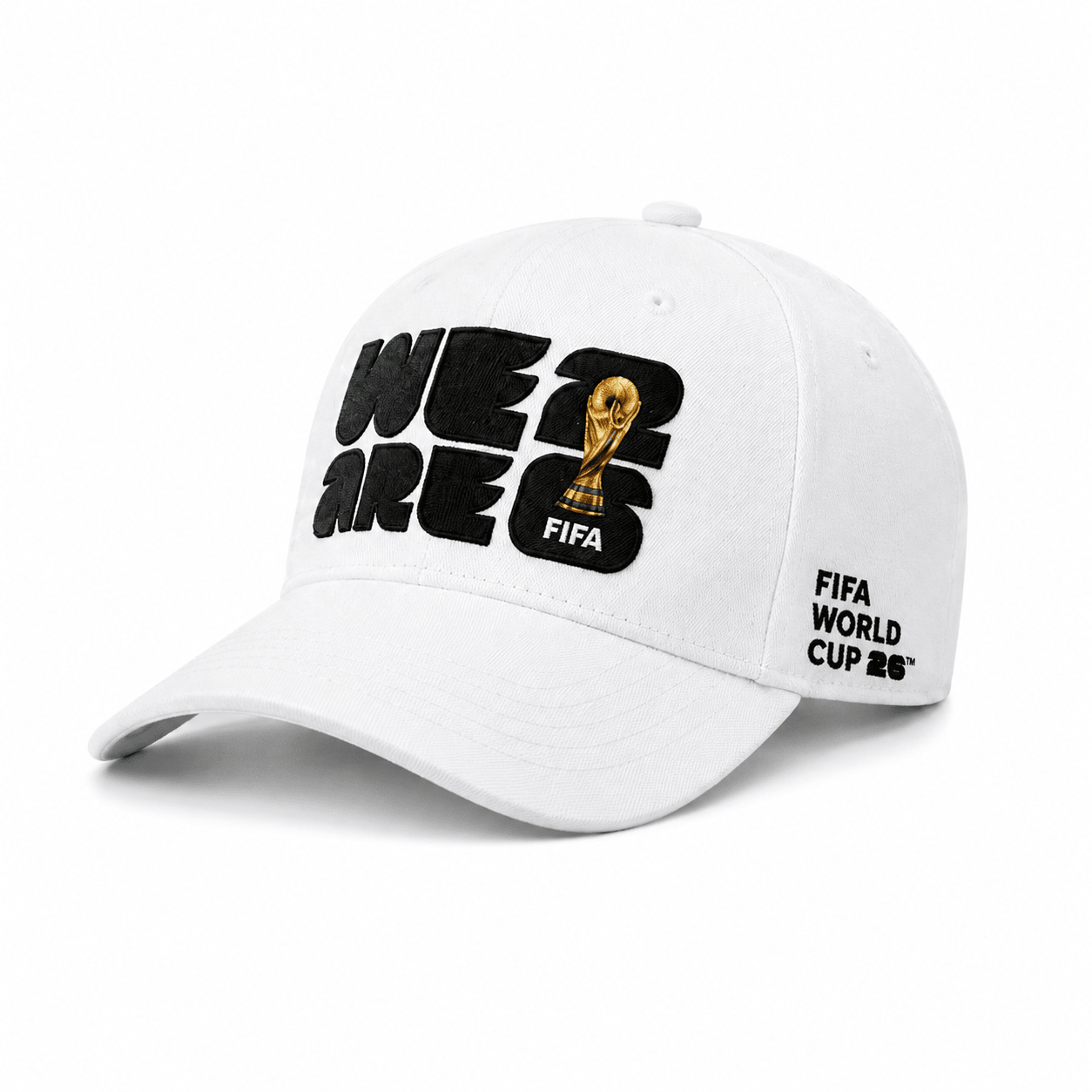 FIFA WE ARE 26 White Baseball Cap – Official Fan Supporter Edition - Officially Licensed Fan Trendz Fan Gear - Apparel category - Fan Trendz