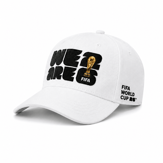 FIFA WE ARE 26 White Baseball Cap – Official Fan Supporter Edition - Officially Licensed Fan Trendz Fan Gear - Apparel category - Fan Trendz
