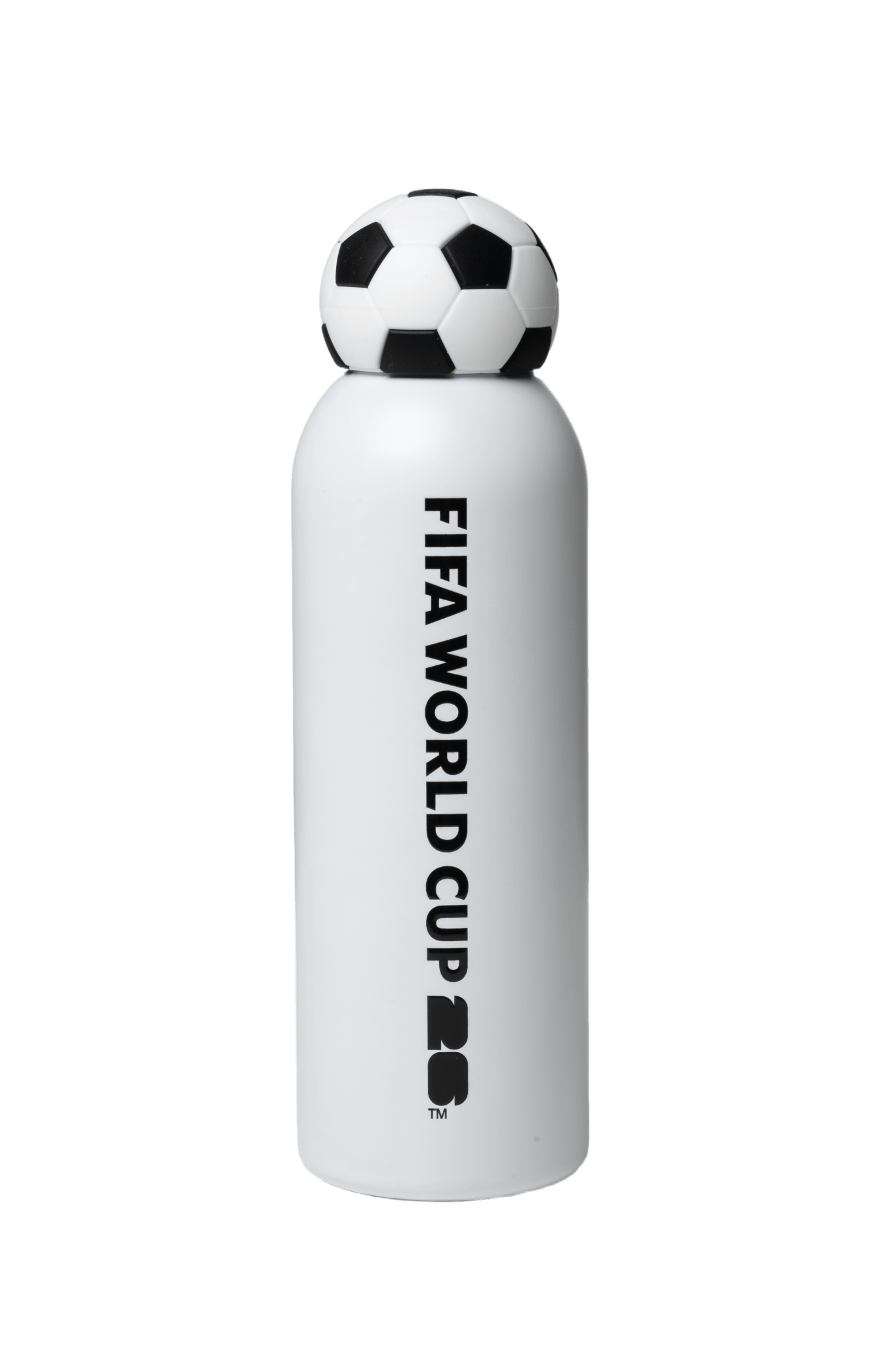 FIFA White 800ml Football Bottle with 26 Logo Stainless Steel & Football Lid – Official Fan Edition - Officially Licensed Fan Trendz Fan Gear - Apparel category - Fan Trendz