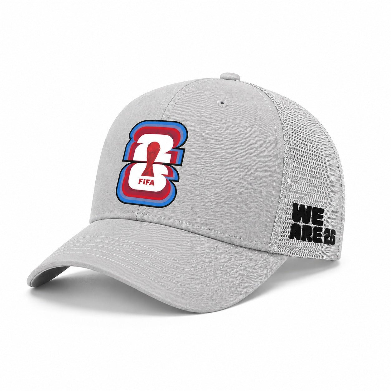 FIFA White Baseball Cap with Red 26 Logo – Official Fan Supporter Edition - Officially Licensed Fan Trendz Fan Gear - Apparel category - Fan Trendz