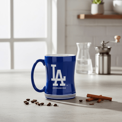 Los Angeles Dodgers Team Color 14oz Embossed Ceramic Relief Mug - Officially Licensed My Store Fan Gear - Apparel category - Fan Trendz