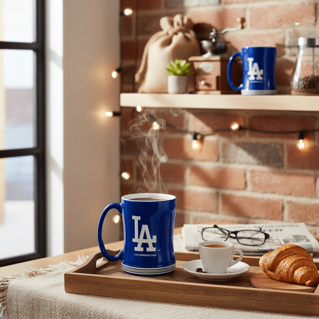 Los Angeles Dodgers Team Color 14oz Embossed Ceramic Relief Mug - Officially Licensed My Store Fan Gear - Apparel category - Fan Trendz