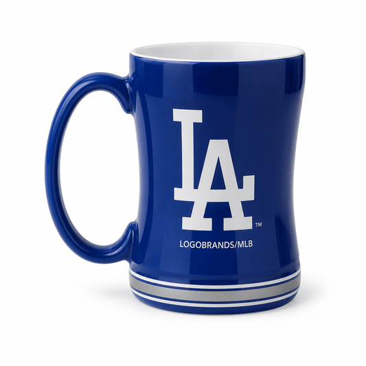 Los Angeles Dodgers Team Color 14oz Embossed Ceramic Relief Mug - Officially Licensed My Store Fan Gear - Apparel category - Fan Trendz