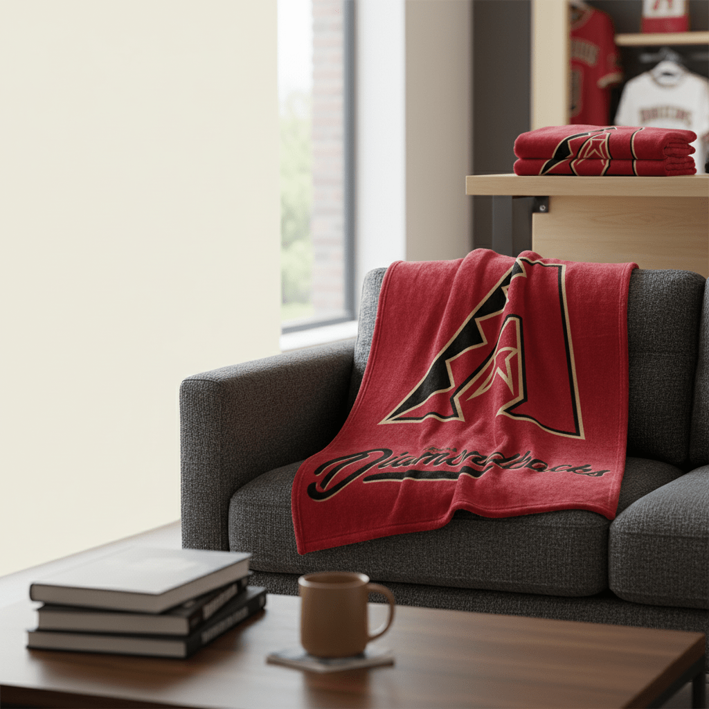 MLB Arizona Diamondbacks 50x60" Plush Throw Blanket - Fan Trendz