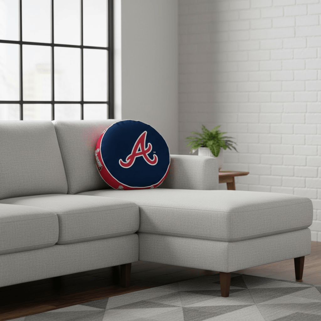 MLB Atlanta Braves - Cloud Soft "Puff" Pillow - Officially Licensed My Store Fan Gear - Apparel category - Fan Trendz