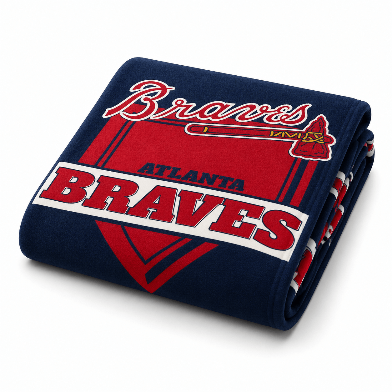 MLB Atlanta Braves Plush Blanket - Officially Licensed My Store Fan Gear - Apparel category - Fan Trendz