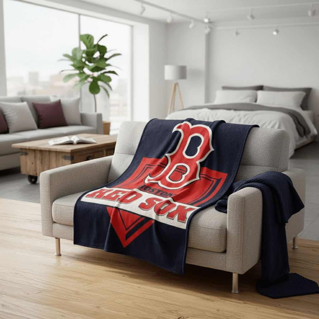 MLB Boston Red Sox 60 x 80" Plush Blanket - Officially Licensed My Store Fan Gear - Apparel category - Fan Trendz