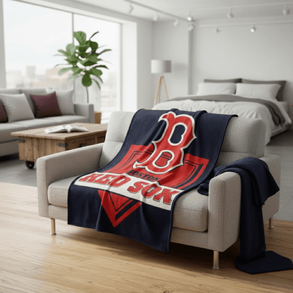 MLB Boston Red Sox 60 x 80" Plush Blanket - Officially Licensed My Store Fan Gear - Apparel category - Fan Trendz