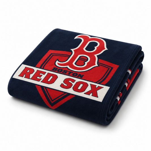 MLB Boston Red Sox Plush Blanket - Officially Licensed My Store Fan Gear - Apparel category - Fan Trendz