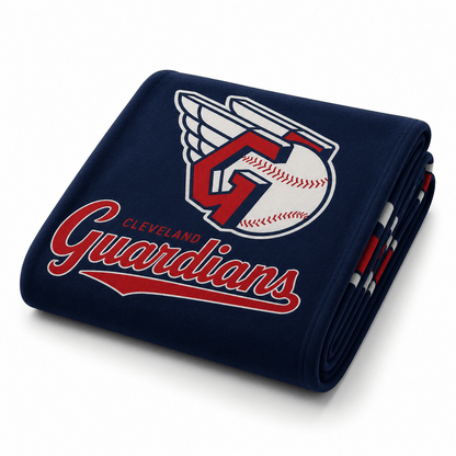 MLB Cleveland Guardians 50x60" Plush Throw Blanket - Officially Licensed My Store Fan Gear - Apparel category - Fan Trendz