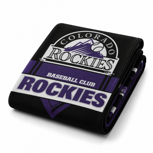 MLB Colorado Rockies Plush Blanket - Officially Licensed My Store Fan Gear - Apparel category - Fan Trendz