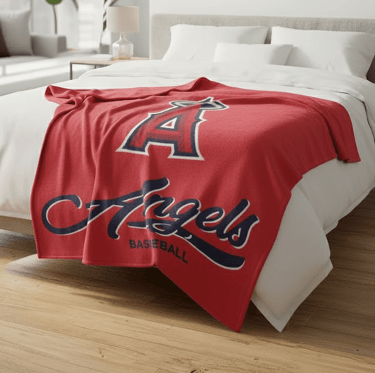 MLB Los Angeles Angels 60x80" Plush Blanket - Fan Trendz