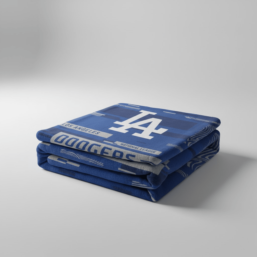 MLB Los Angeles Dodgers 50x60" Plush Throw Blanket - Officially Licensed My Store Fan Gear - Apparel category - Fan Trendz