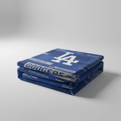 MLB Los Angeles Dodgers 50x60" Plush Throw Blanket - Officially Licensed My Store Fan Gear - Apparel category - Fan Trendz