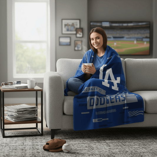 MLB Los Angeles Dodgers 60 x 80" Plush Blanket - Fan Trendz