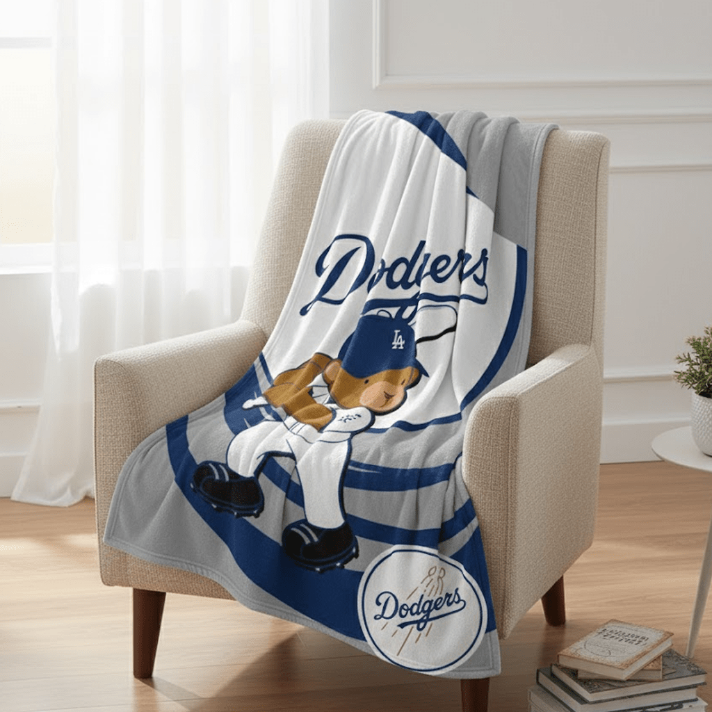 MLB Los Angeles Dodgers Baby Size Plush Blanket - Officially Licensed My Store Fan Gear - Apparel category - Fan Trendz