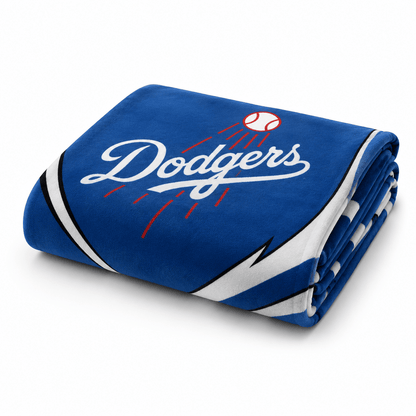 MLB Los Angeles Dodgers King Size" Plush Blanket - Officially Licensed My Store Fan Gear - Apparel category - Fan Trendz