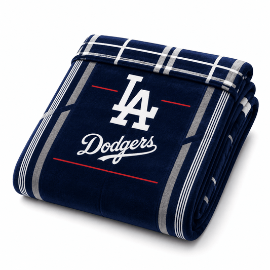 MLB Los Angeles Dodgers Queen Size Cloud Comforter 3 pc set - Officially Licensed My Store Fan Gear - Apparel category - Fan Trendz