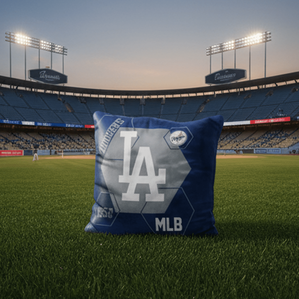 MLB Los Angeles Dodgers Velvet Plush 18x18" CUSHION - Officially Licensed My Store Fan Gear - Apparel category - Fan Trendz