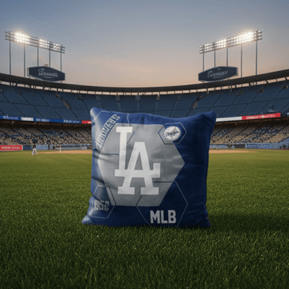 MLB Los Angeles Dodgers Velvet Plush 18x18" CUSHION - Officially Licensed My Store Fan Gear - Apparel category - Fan Trendz