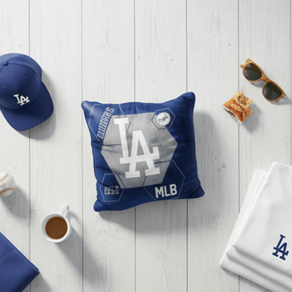 MLB Los Angeles Dodgers Velvet Plush 18x18" CUSHION - Officially Licensed My Store Fan Gear - Apparel category - Fan Trendz