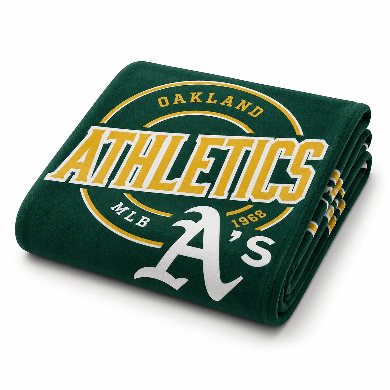 MLB Oakland Athletics Plush Throw Blanket - Officially Licensed My Store Fan Gear - Apparel category - Fan Trendz