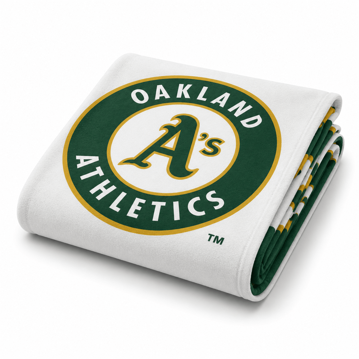 MLB Oakland Athletics Queen Size Plush Blanket - Officially Licensed My Store Fan Gear - Apparel category - Fan Trendz