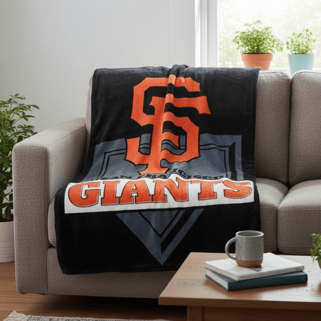 MLB San Francisco Giants 60 x 80" Plush Blanket - Officially Licensed My Store Fan Gear - Apparel category - Fan Trendz