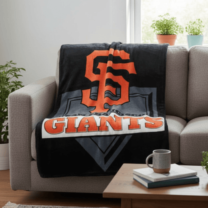 MLB San Francisco Giants 60 x 80" Plush Blanket - Officially Licensed My Store Fan Gear - Apparel category - Fan Trendz