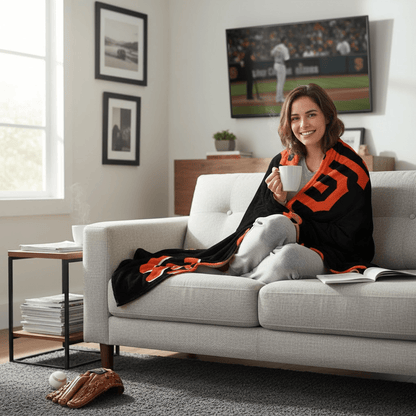 MLB San Francisco Giants Plush Throw Blanket - Officially Licensed My Store Fan Gear - Apparel category - Fan Trendz