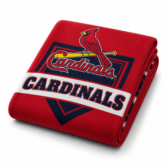 MLB St. Louis Cardinals Plush Blanket - Officially Licensed My Store Fan Gear - Apparel category - Fan Trendz