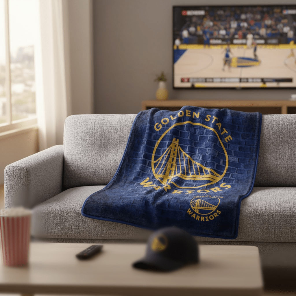 NBA Golden State Warriors 60 x 80" Plush Blanket - Fan Trendz