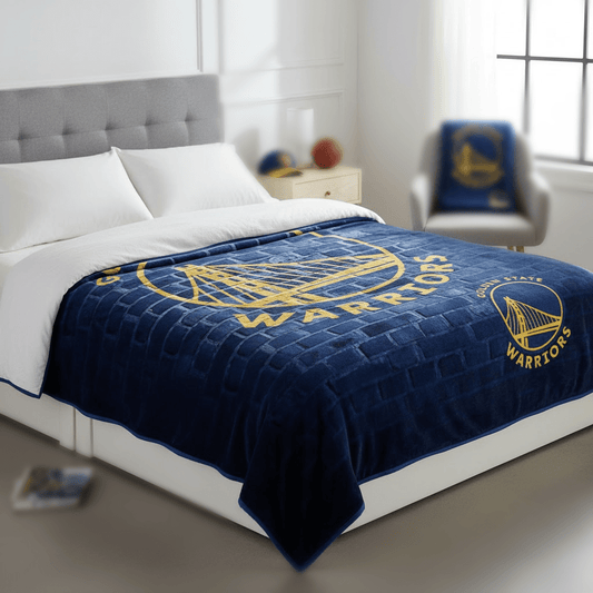 NBA Golden State Warriors 60 x 80" Plush Blanket - Fan Trendz