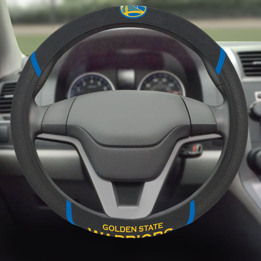 NBA Golden State Warriors, Embroidered Steering Wheel Cover - Fan Trendz