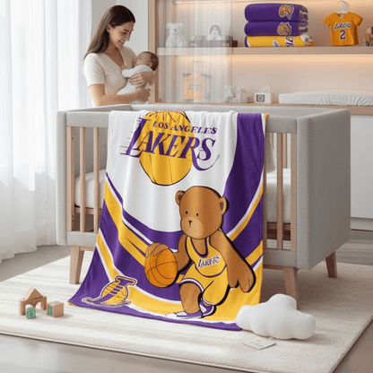 NBA Los Angeles Lakers Baby Plush Blanket - Fan Trendz