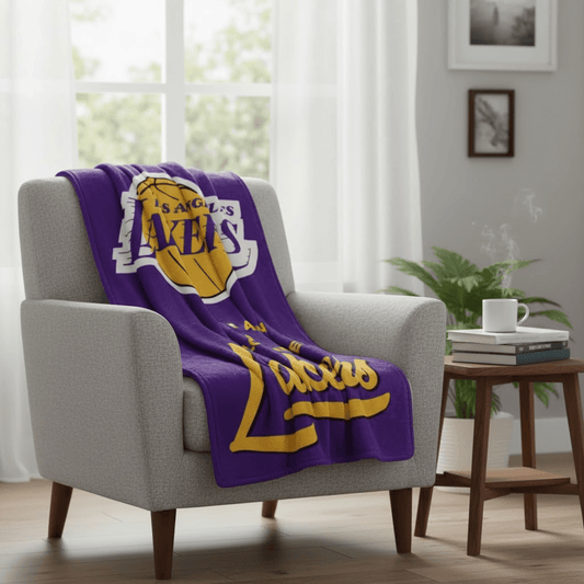 NBA Los Angeles Lakers Plush Throw Blanket - Fan Trendz